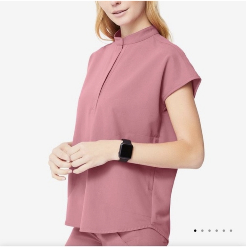 Women's Figs Pink Rafaela Top